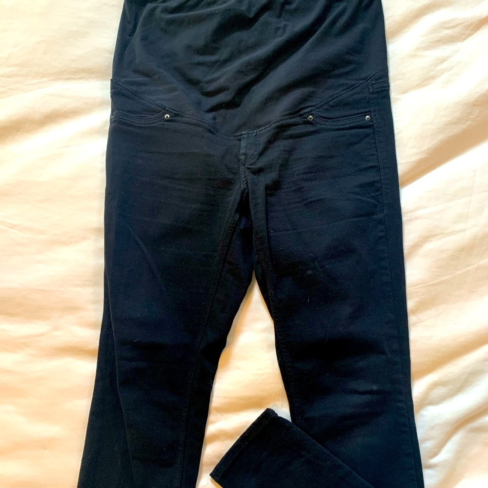 H&M maternity skinny jeans black
